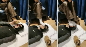 【玥野兔】短靴白棉袜踩狗脸-97LZTD-95935