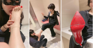 【歌迪丝】卫生间-母畜舔高跟鞋底裸足【续集】-97LZTD-95145