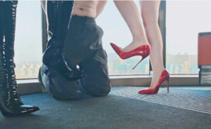 贺岁档：高贵Yuki主人镭射红色高跟，携手黑丝漆皮裙COCO超高跟 -97LZTD-834541571745161828