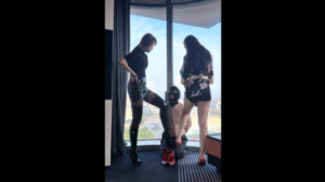 贺岁档：高贵Yuki主人镭射红色高跟，携手黑丝漆皮裙COCO超高跟 -97LZTD-834541571745161828