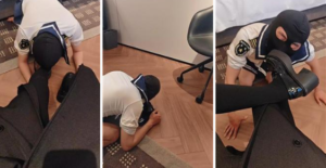 【上海双S简梨】双主瑜伽裤白袜羞辱-97LZTDGXFC-000003132702366