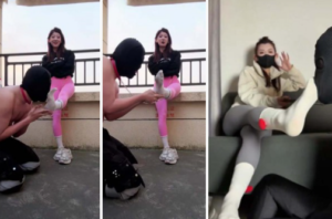 八月女王闻原味臭棉袜舔脚吃女王赏赐的脚皮调教合集-97LZTDGXFC-000003132702502