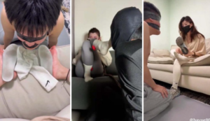 八月女王闻原味臭棉袜舔脚吃女王赏赐的脚皮调教合集-97LZTDGXFC-000003132702502