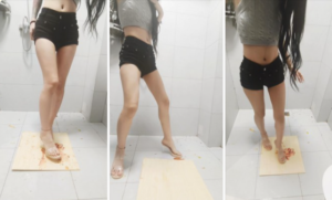 汐汐大长腿高跟踩金鱼-97LZTDGXFC-000003132702791