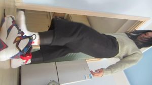 妹妹可爱白棉袜篮球鞋归来羞辱哥哥