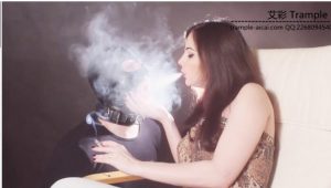 仙灵女王烟灰口水调教