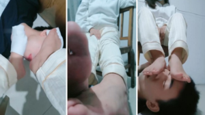 【可可黎黎子】素人学生主-白袜裸足踩脚垫-97LZTD-94743