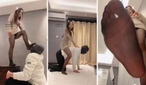 【Anna】俄罗斯混血-黑丝踩踏腿绞坐脸-97LZTD-218659