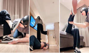 【妮蔻Royal】脏鞋踩踏-白袜插嘴吃-脚耳光-97LZTD-147088