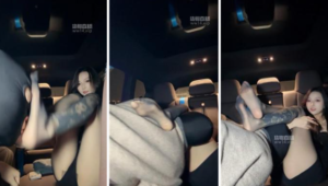 【水晶熊】模特S-黑丝车内调奴-97LZTD-147147